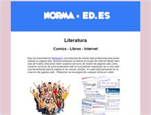 Tablet Screenshot of norma-ed.es
